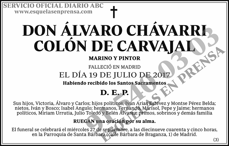 Álvaro Chávarri Colón de Carvajal